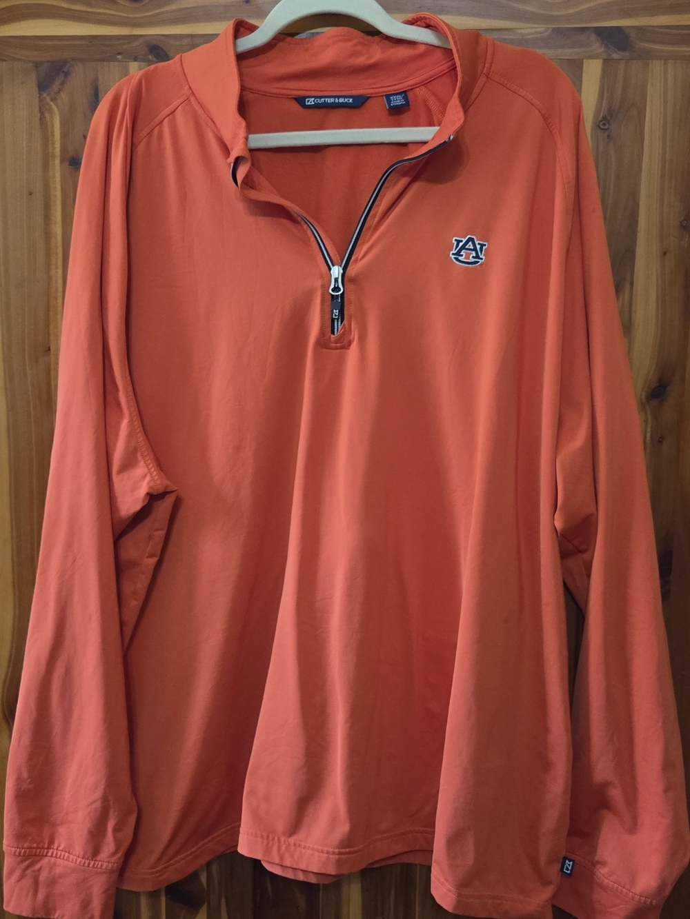 Auburn Tigers Orange Quarter-Zip Pullover - Cutter & Buck Xxxl